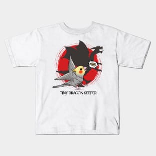 Cockatiel Dragon Companion: Proud Owner of Feathers and Scales Kids T-Shirt